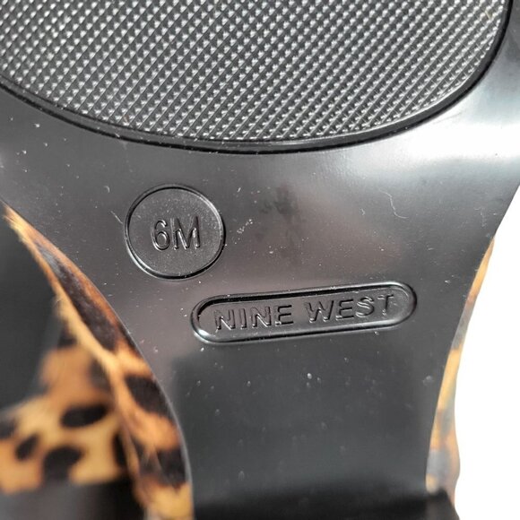 Leopard Animal Print Leather Chelsea Ankle Boots Booties Women | Size 6 - Picture 15 of 16